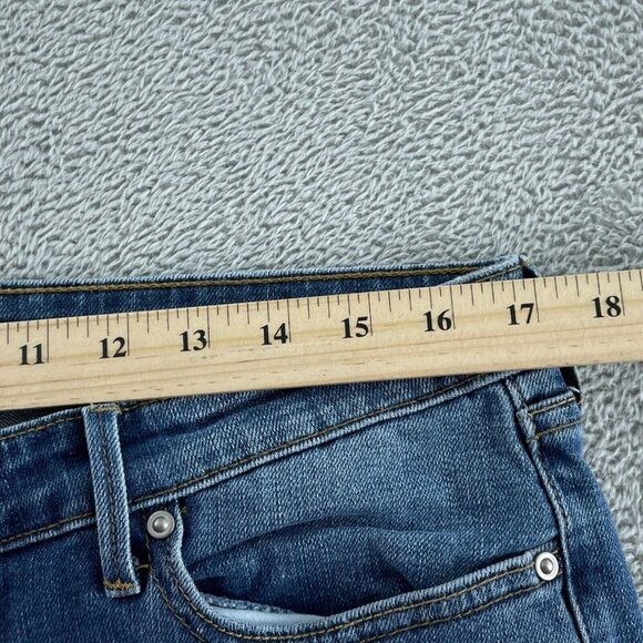 Levis Womens Slight Curve Classic Straight Leg Jeans 14/32 Blue Denim 3527 - Picture 5 of 10